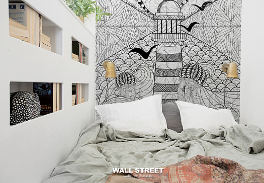 Фотообои в интерьере артикул Grayscale 17, GRAYSCALE, Wall street Фотообои в интерьере артикул Grayscale 17, GRAYSCALE, Wall street