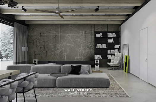 Фотообои в интерьере артикул Induction 29, INDUCTION, Wall street
